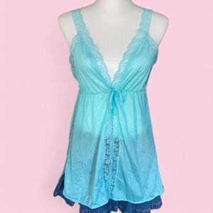 Vintage 70s Slip Lace Tank Top